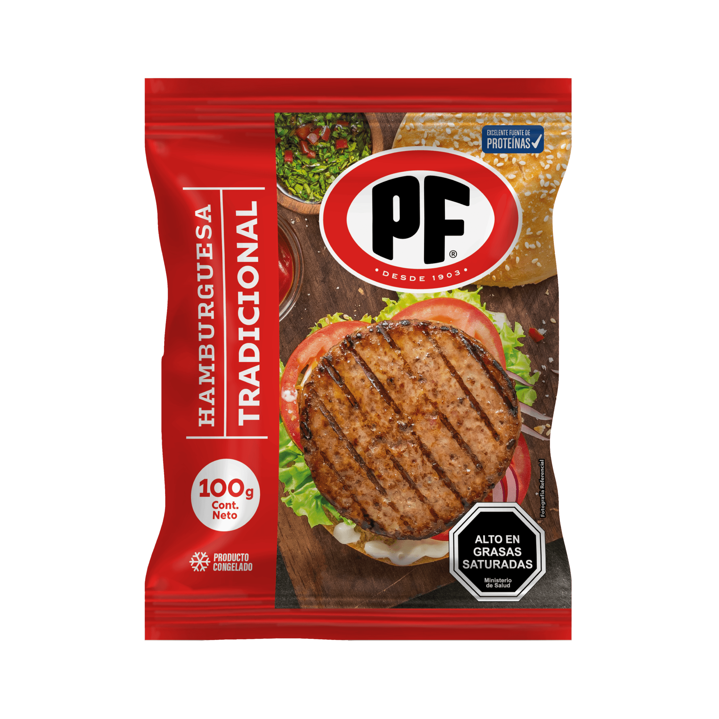 Hamburguesa PF 90g (Tradicional o Pollo)
